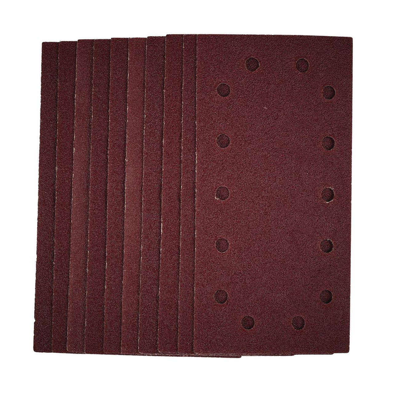 Draper Tools 1/2 Sanding Sheets 40 Grit Hook and Loop 115x230mm Pack of 10