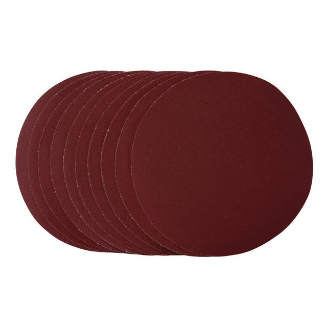 Draper Tools 180mm Sanding Discs 320 Grit Hook & Loop Pack of 10