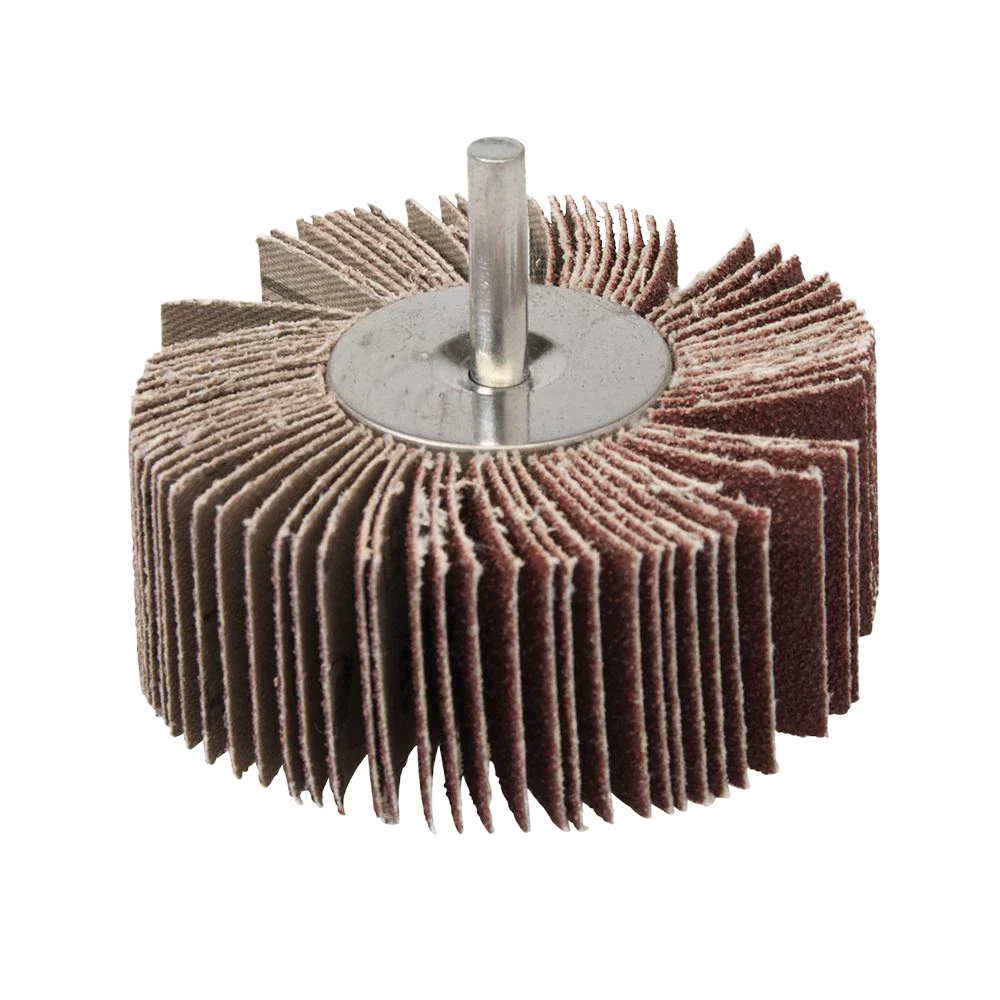 Silverline 80mm Flap Wheel 40 Grit for Wood Metal Paint Plastic Deburring