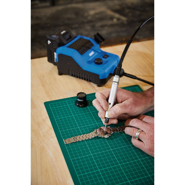 Draper Tools D20 20V Cordless Engraver Grinder with 30+ Accessories