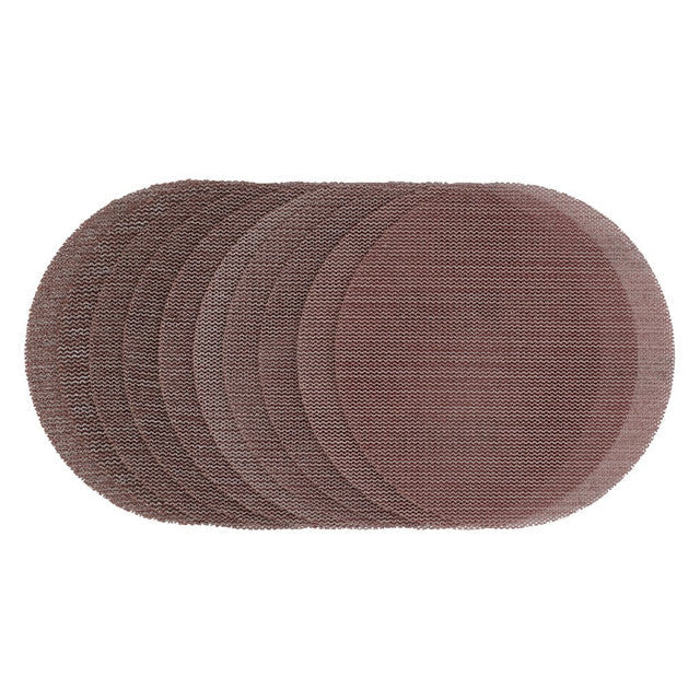 Draper Tools 125mm Mesh S&ing Discs Assorted Grit 80G 120G 180G 240G Pack of 10