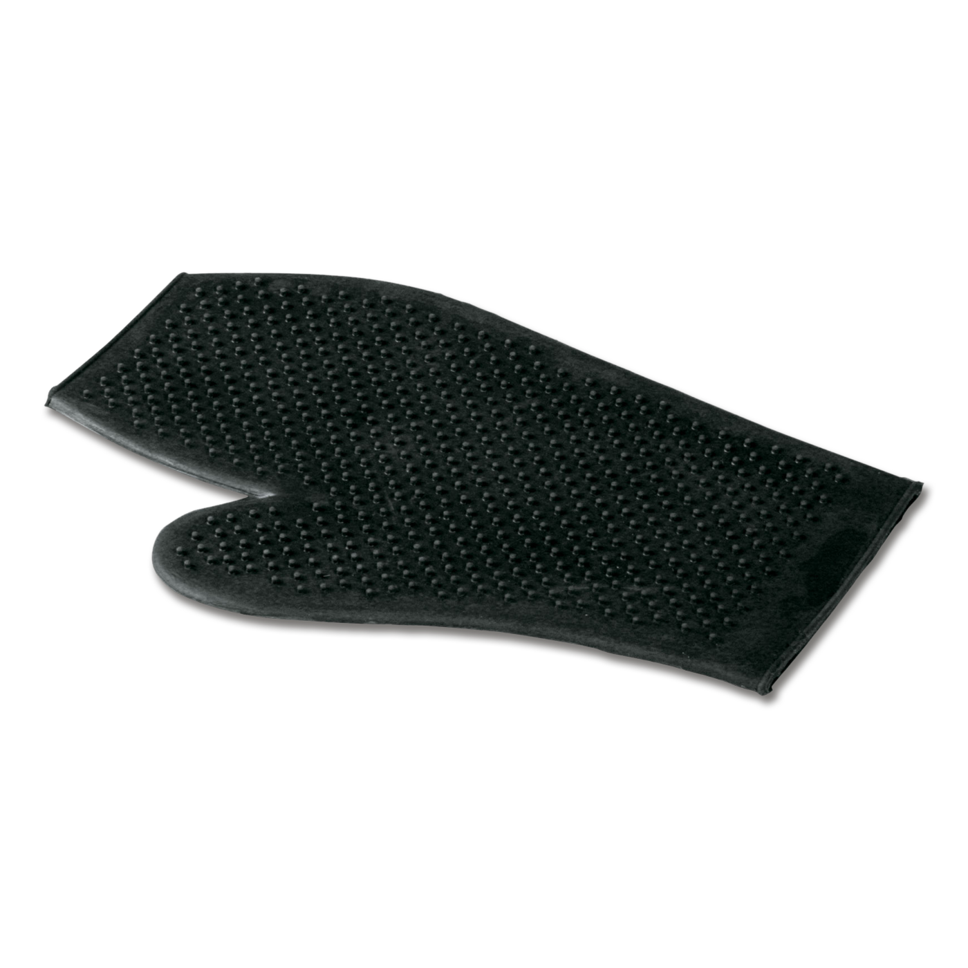E.L.T Rubber Grooming Glove, black #colour_black