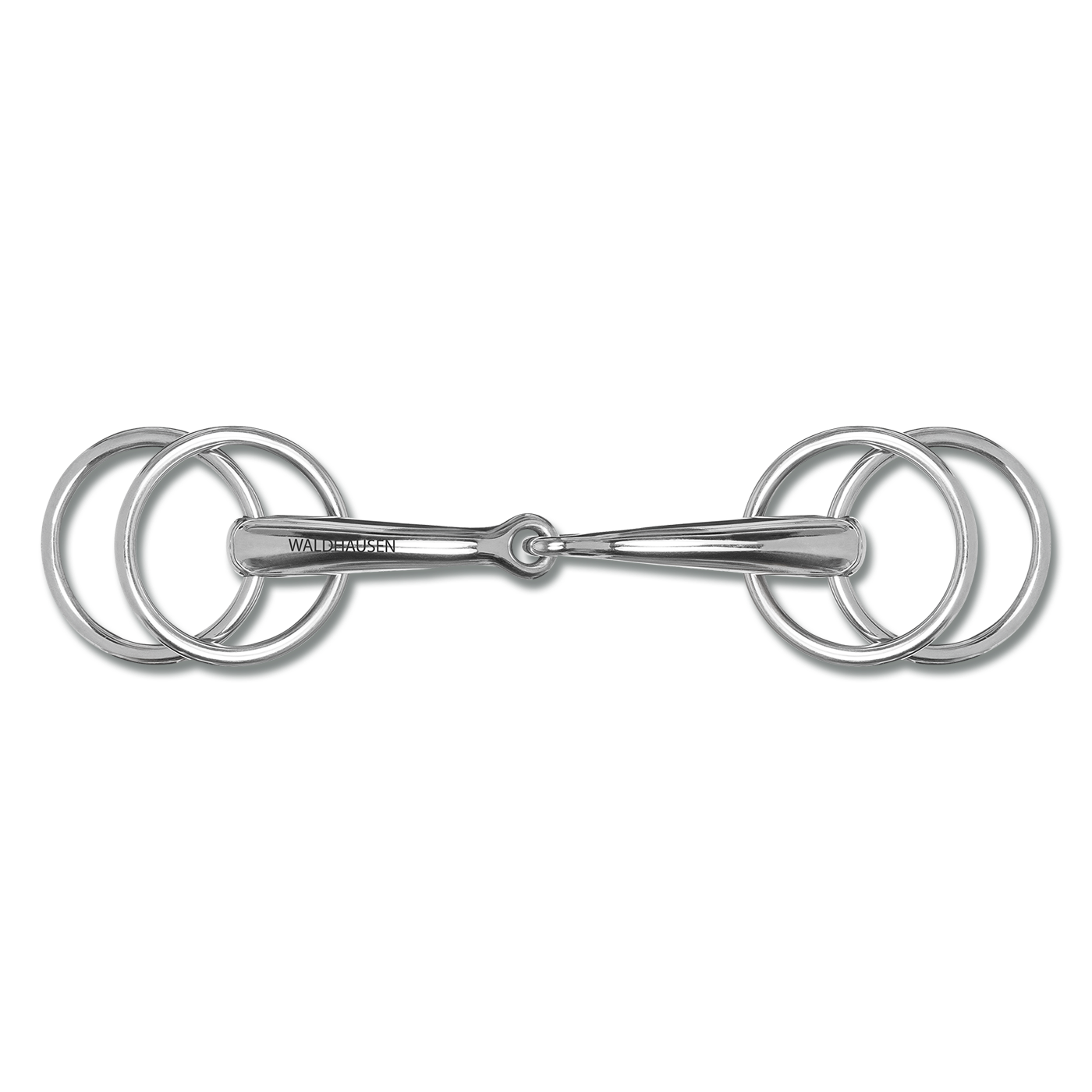 Waldhausen Horse Driving Bit With 4 Rings Stainless Steel Equestrian Tack