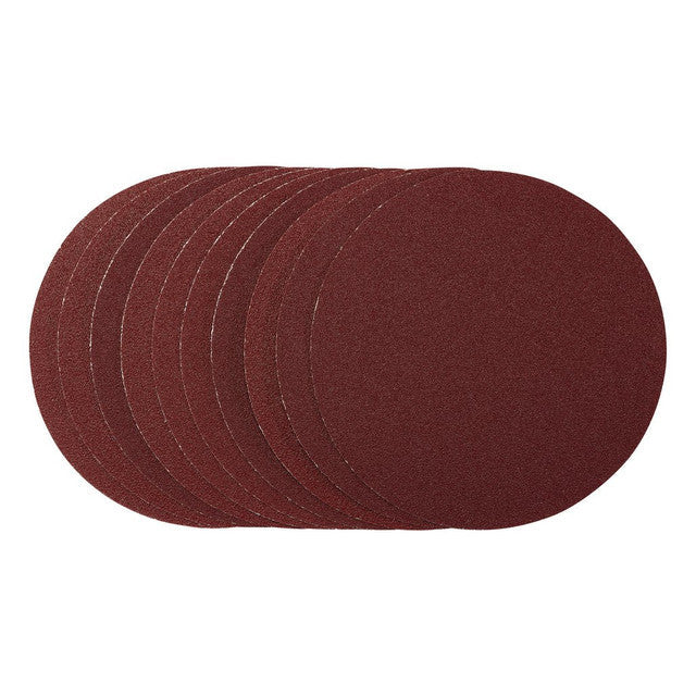 Draper Tools 150mm Sanding Discs 80 Grit PSA Pack of 10 for Wood Metal Plastic