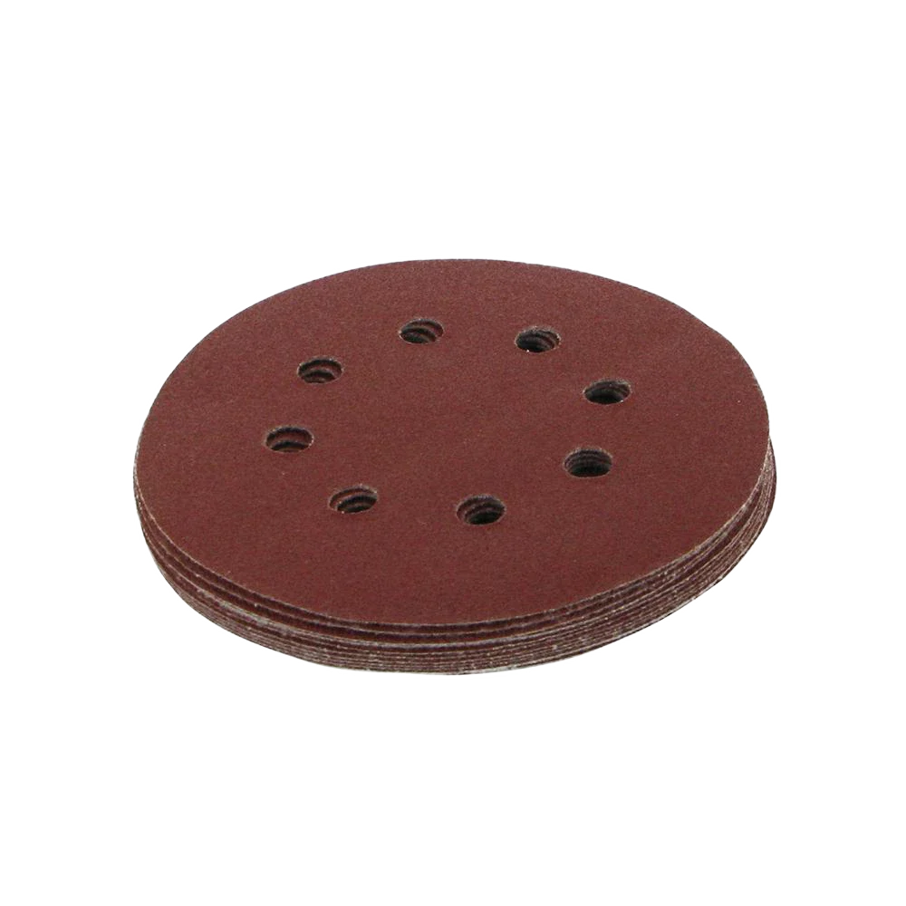 Silverline 125mm Hook & Loop Sanding Discs 80 Grit 10 Pack for Orbital Sanders