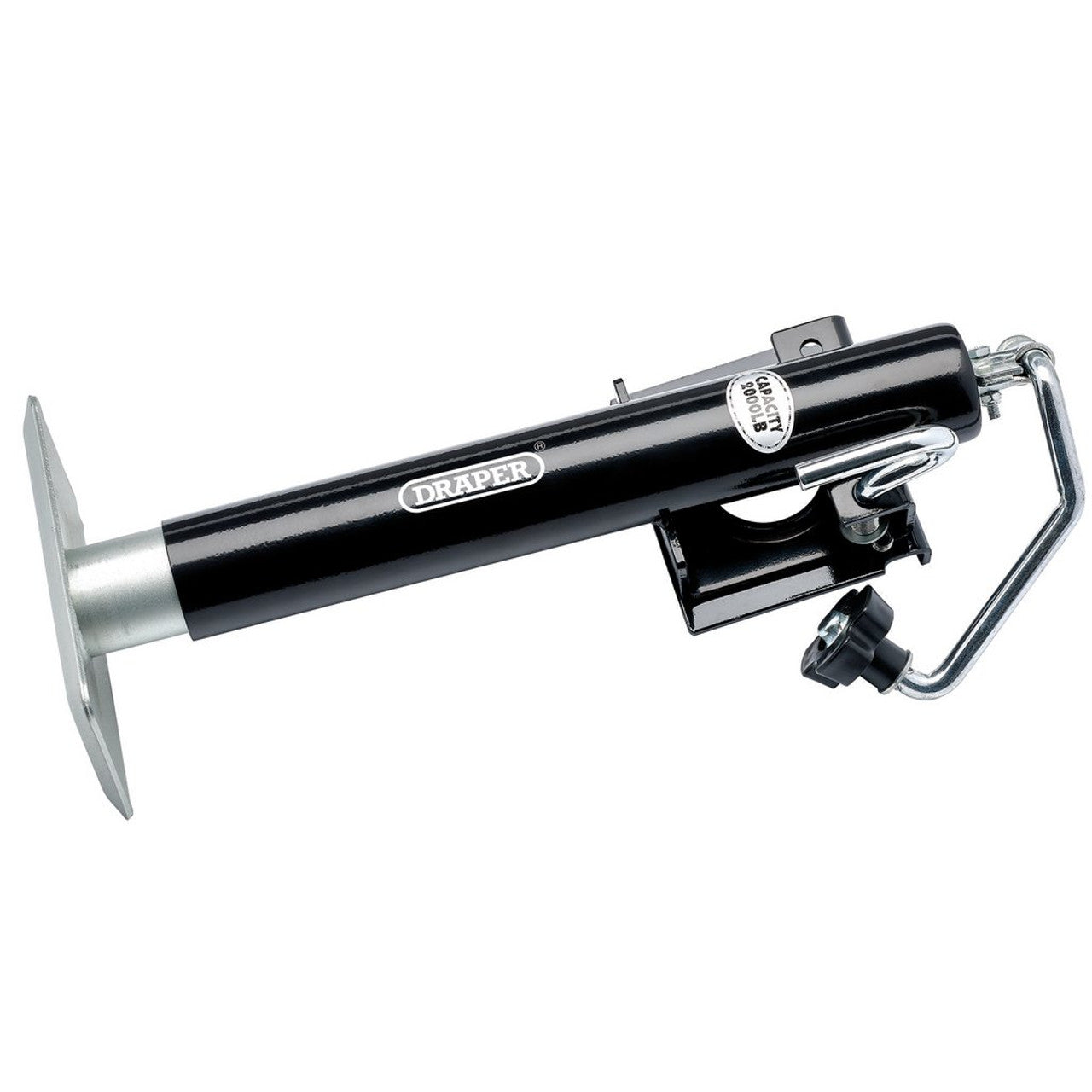 Draper Tools Heavy-Duty Trailer Jack 900kg Capacity Swivel Mount Zinc-Plated