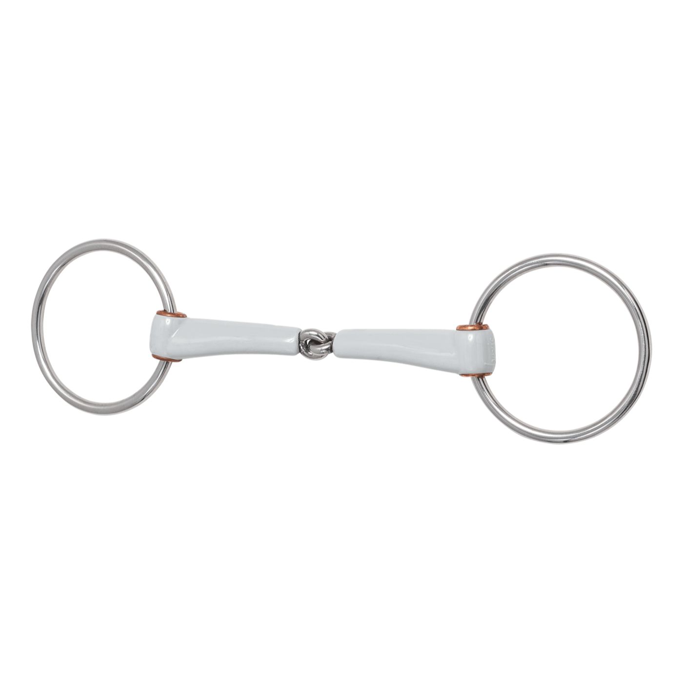 Beris Horse Single Jointed Loose Ring Bit with Smooth Plastic Mouthpiece