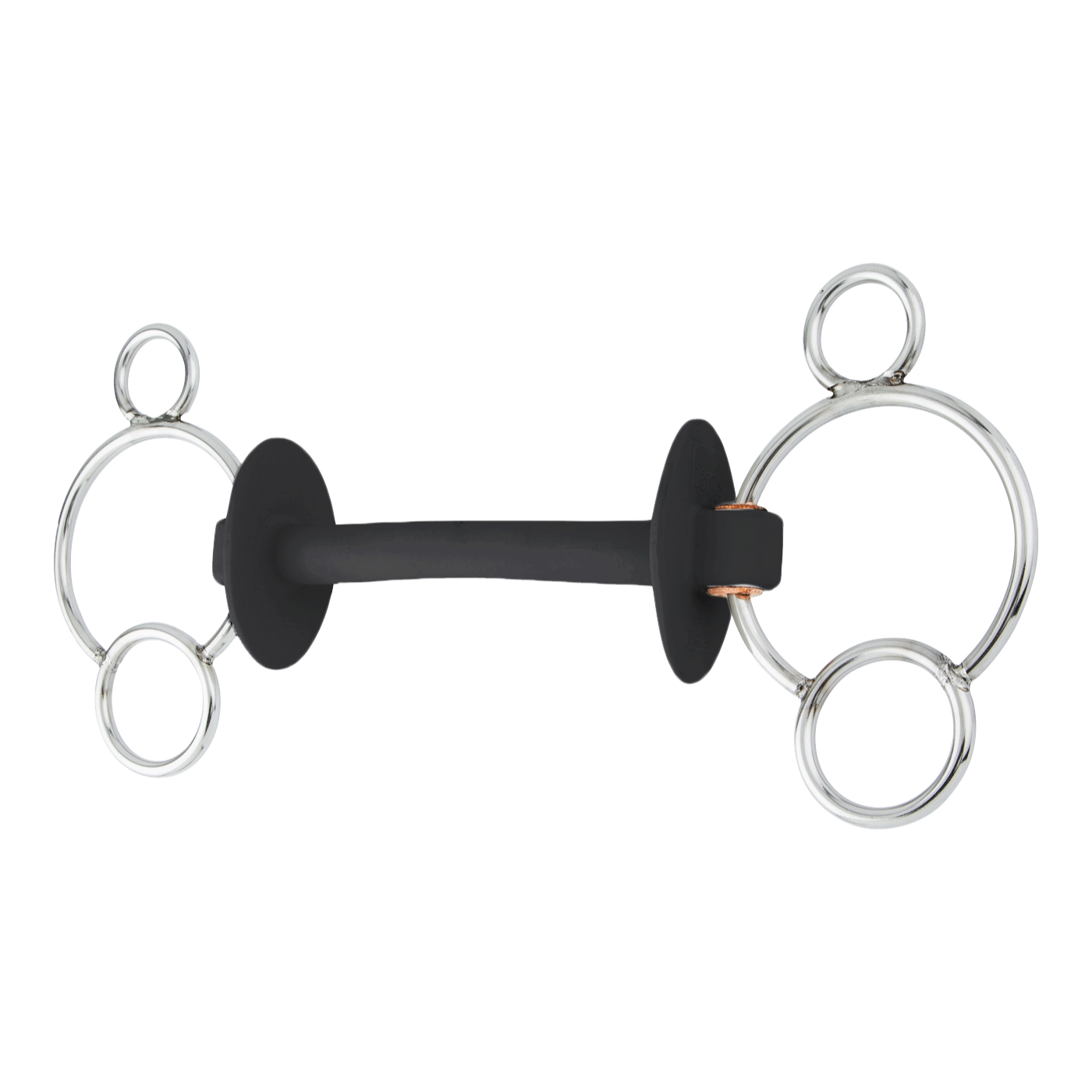 Beris Horse Extra Soft 3-Ring Prime Bit 3Ring For Equestrian Riding