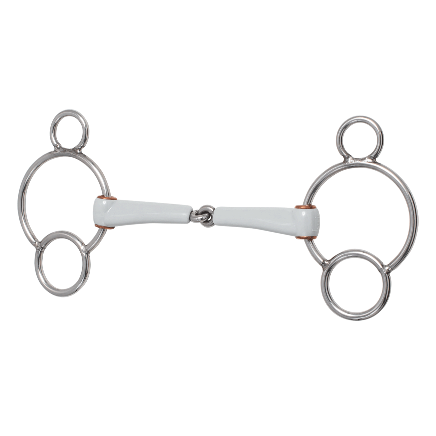 Beris Horse Single Jointed 3-Ring Bit 3Ring For Comfort and Precision Riding