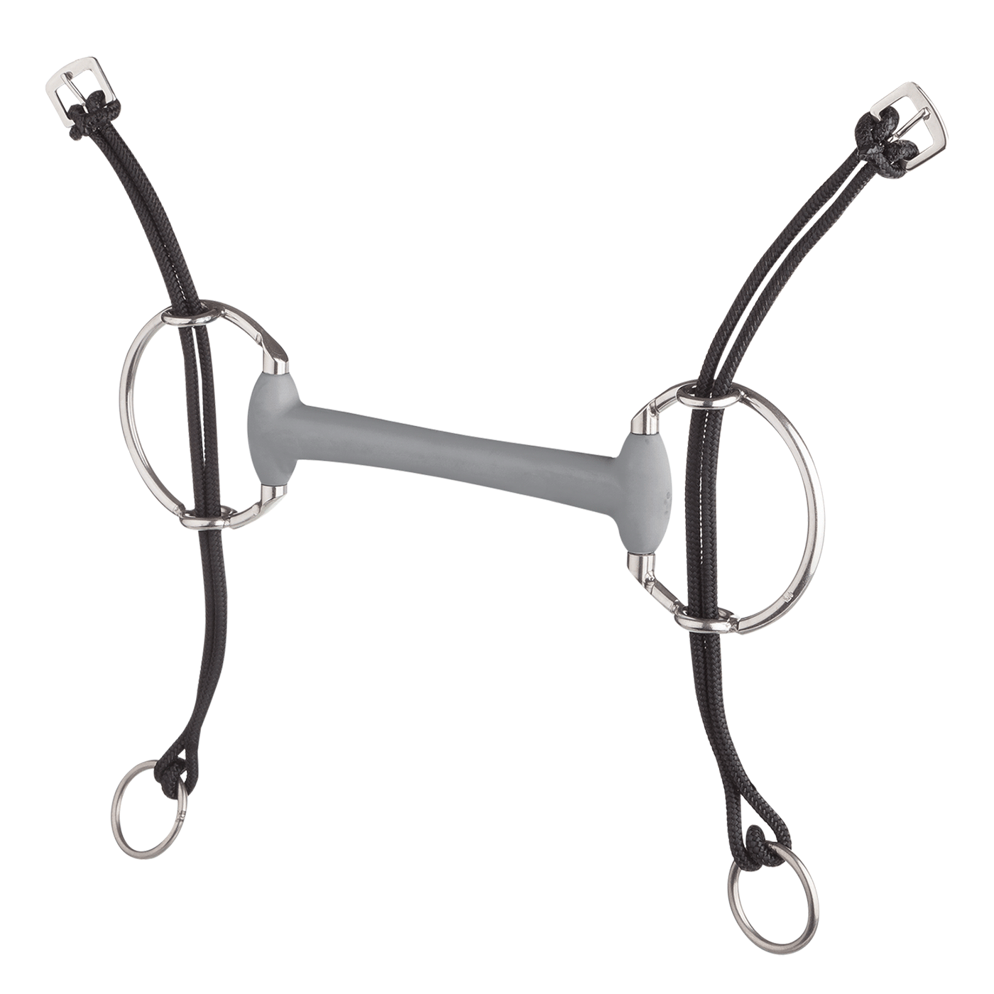 Beris Horse Soft Gag Bit with Eggbutt Bar for Equestrian Riding