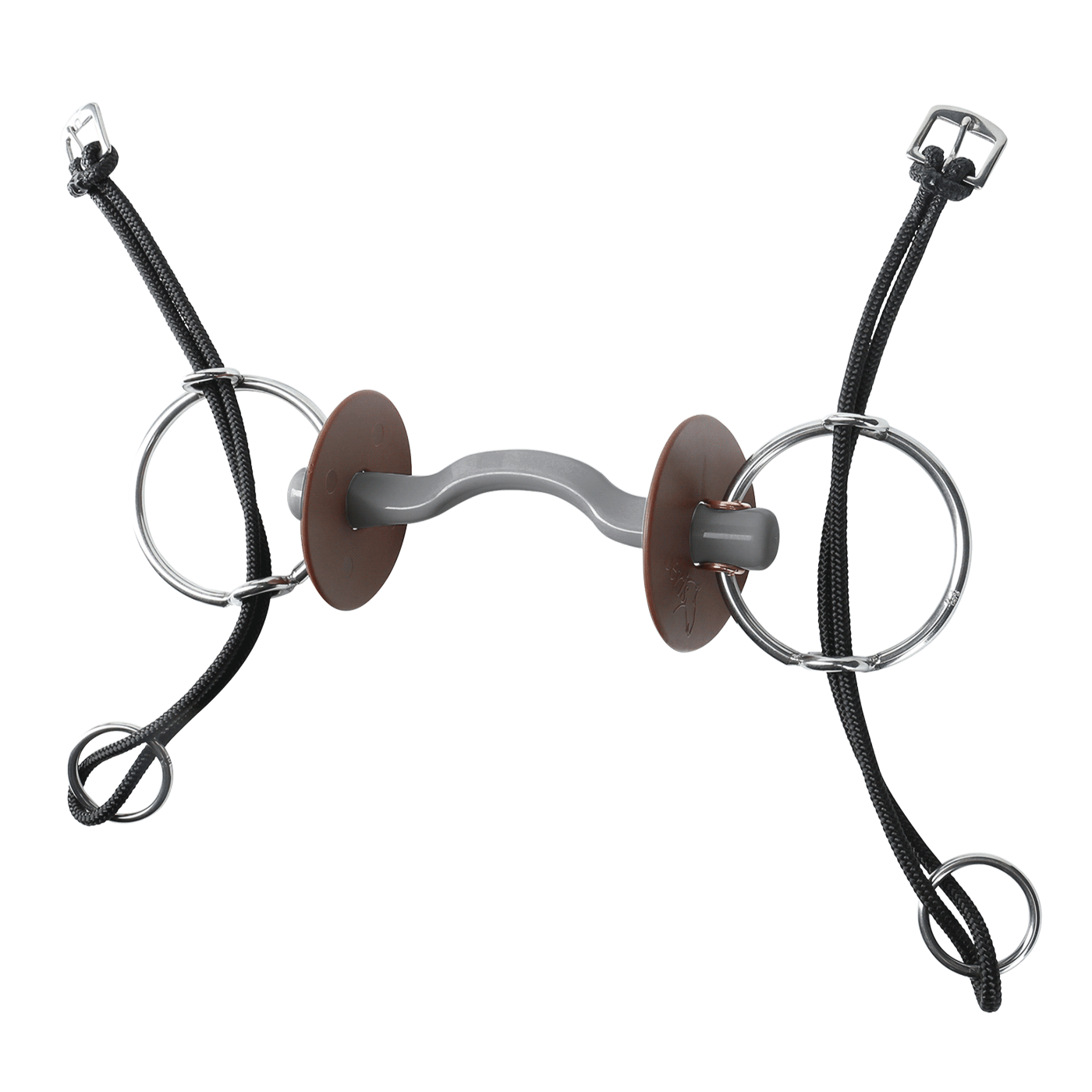 Beris Horse Hard Gag With Konnex Tongue Port Bit For Sensitive Horses