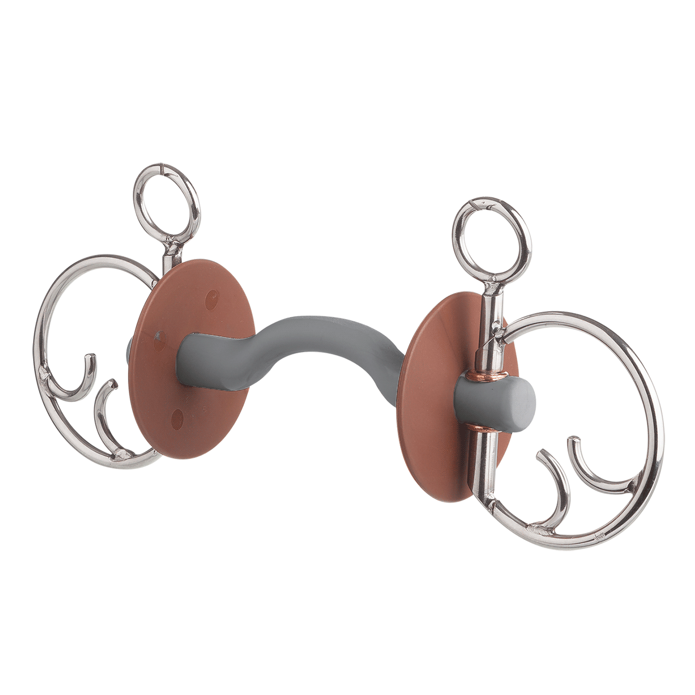 Beris Horse Hard Kimblewick Bit with Tongue Port Bar for Improved