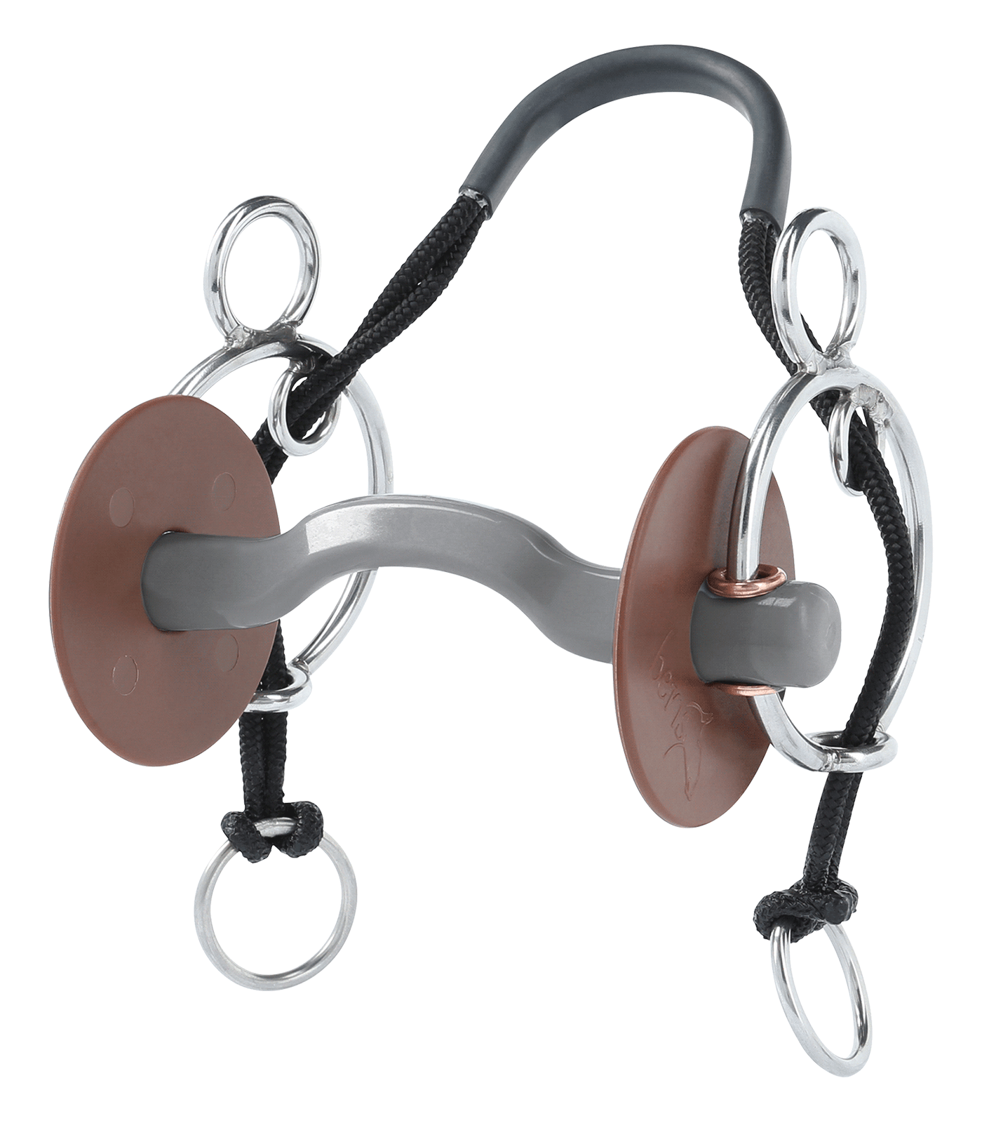 Beris Horse Soft Kombi With Konnex Snaffle Port Bar Bit For Comfortable Fit