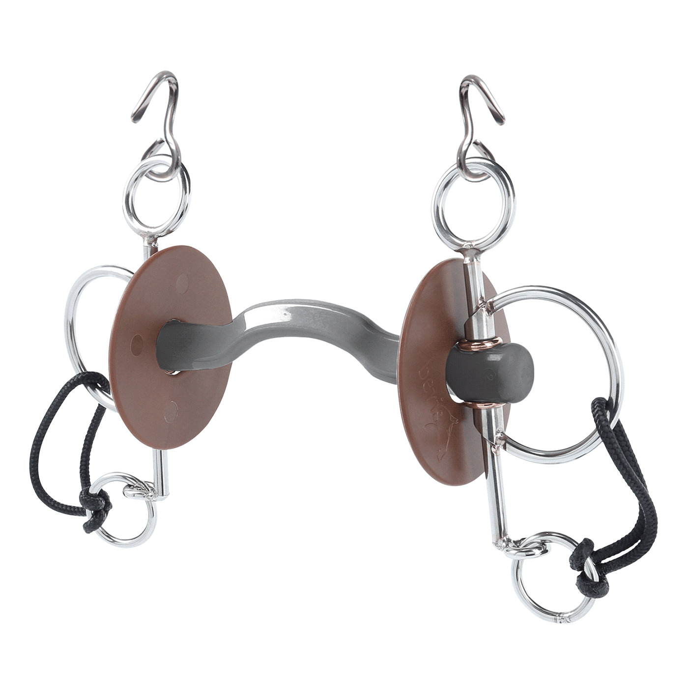 Beris Horse Soft Short Pelham With Konnex Tongue Port Bit Design