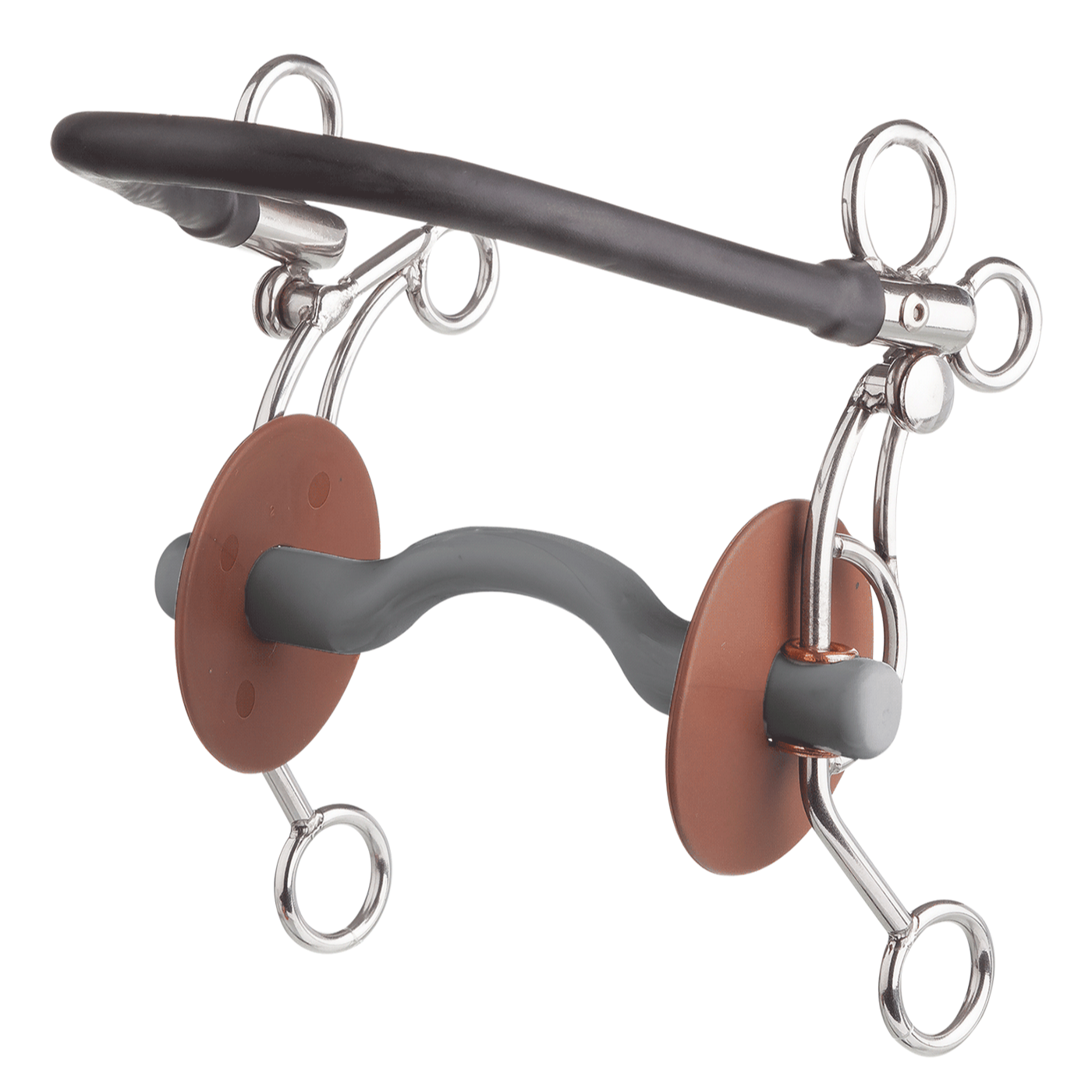 Beris Horse Hard Tandem US With Tongue Port Bar Bit For Equestrian Use