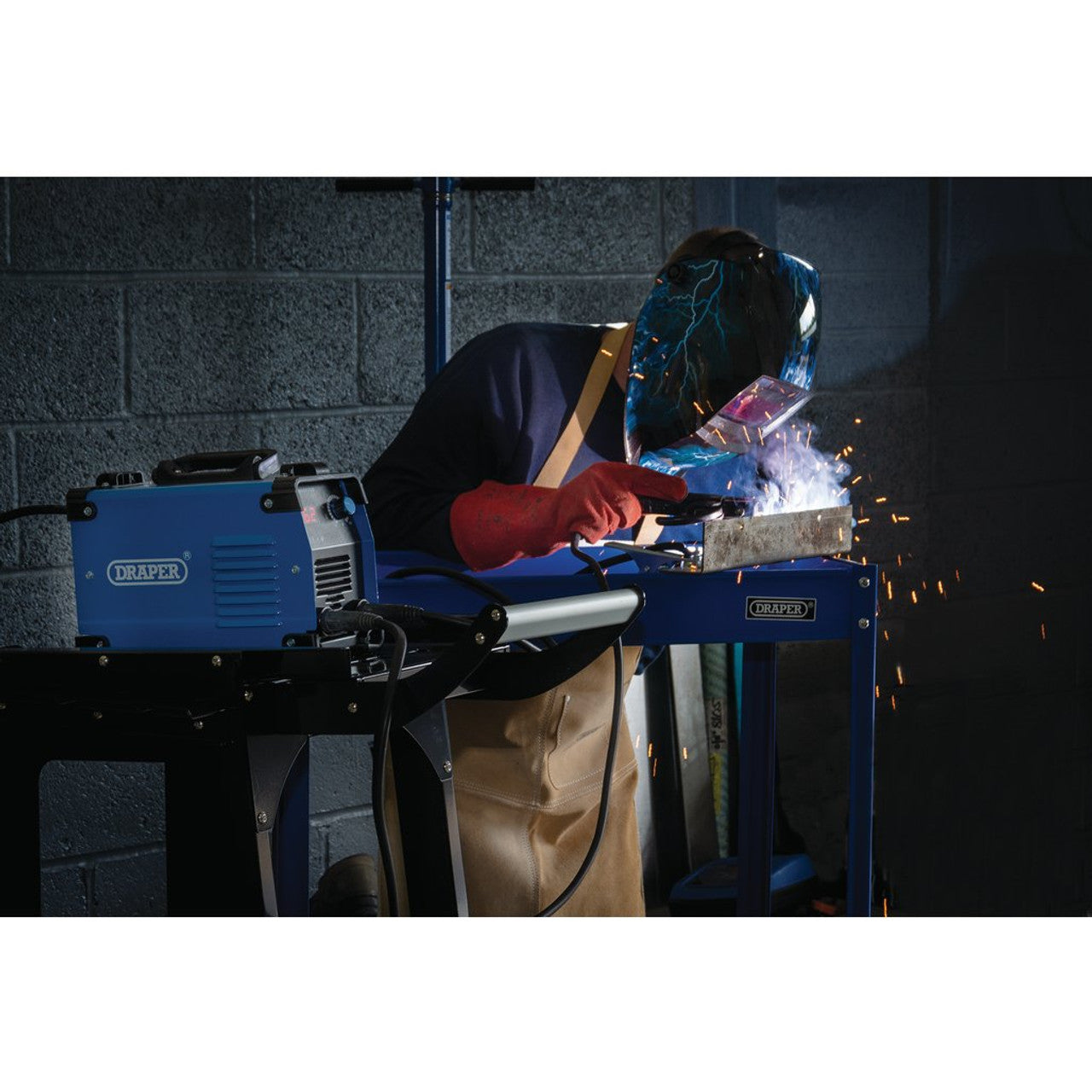 Draper Tools 180A MMA Inverter Welder with Hot Start ARC Force Anti-Stick