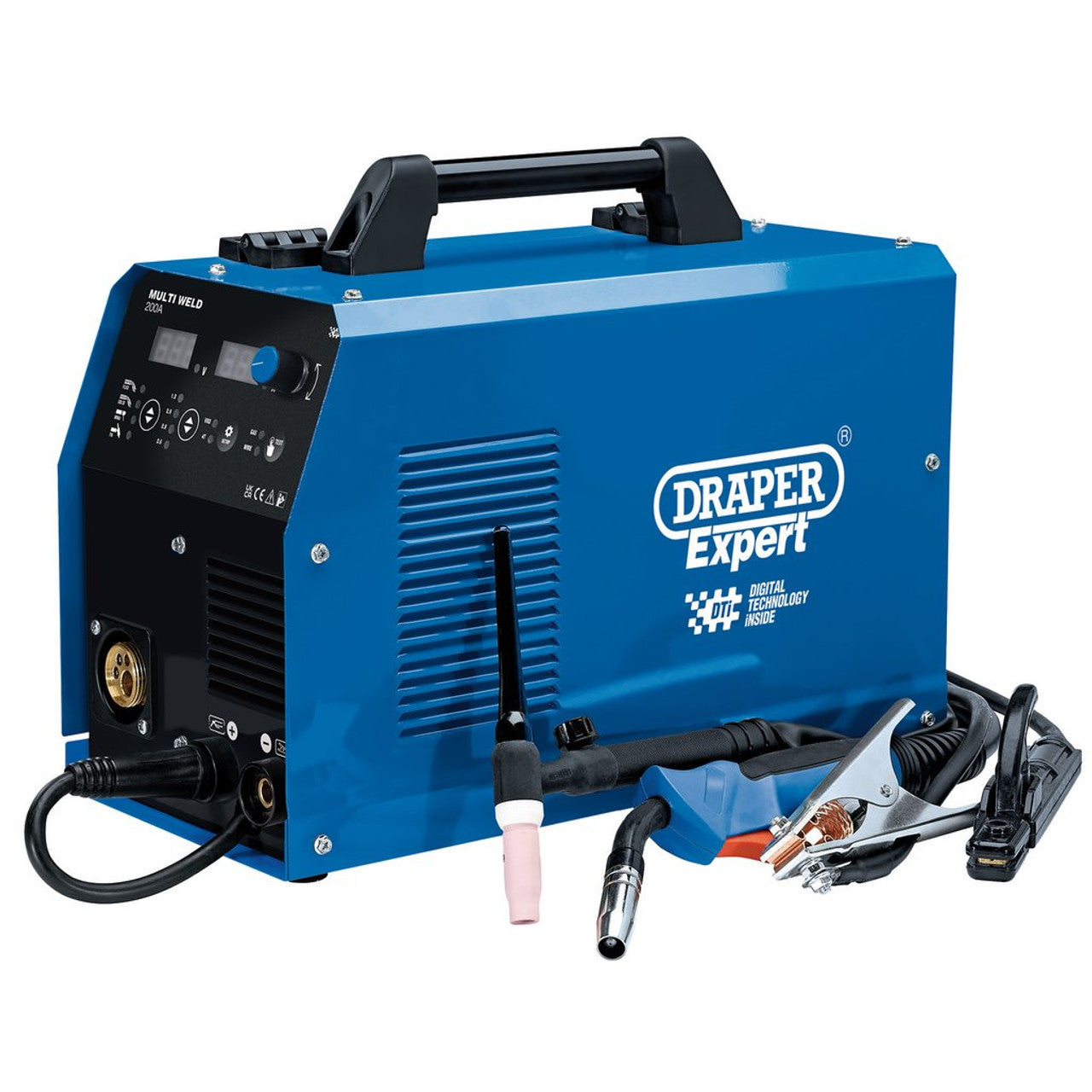 Draper Expert 3-in-1 Multi-Process Welder 200A MIG MMA TIG Portable IGBT