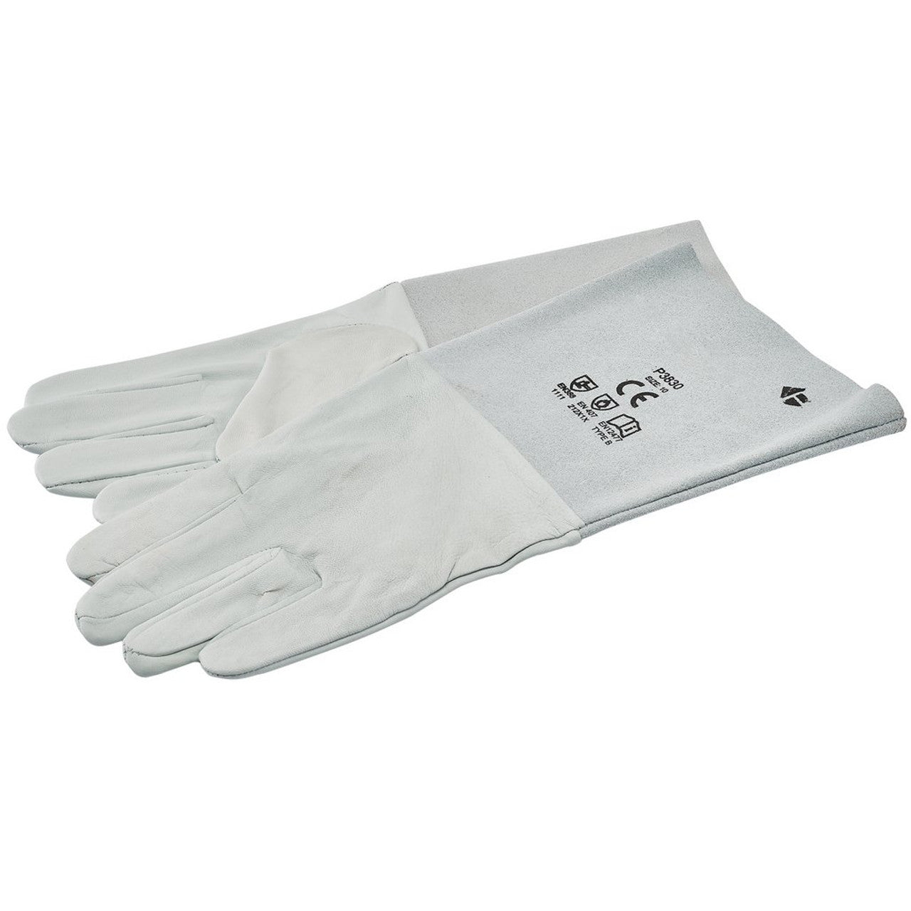 Draper Tools Premium Goat Skin TIG Welding Gloves with Extra Long Cuff Size 10