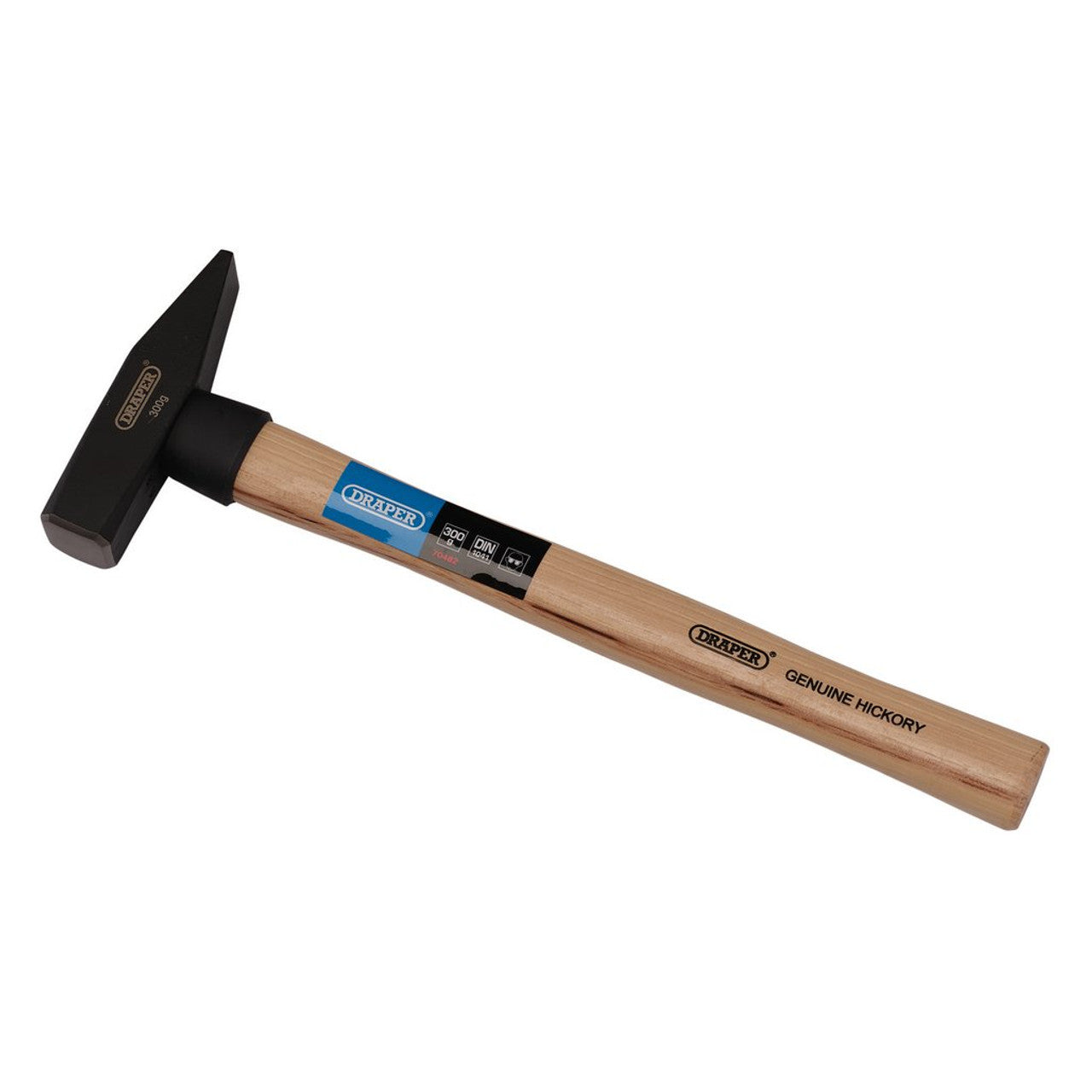Draper Tools 300g Engineers Hammer Hickory Handle DIN 1041 Carbon Steel