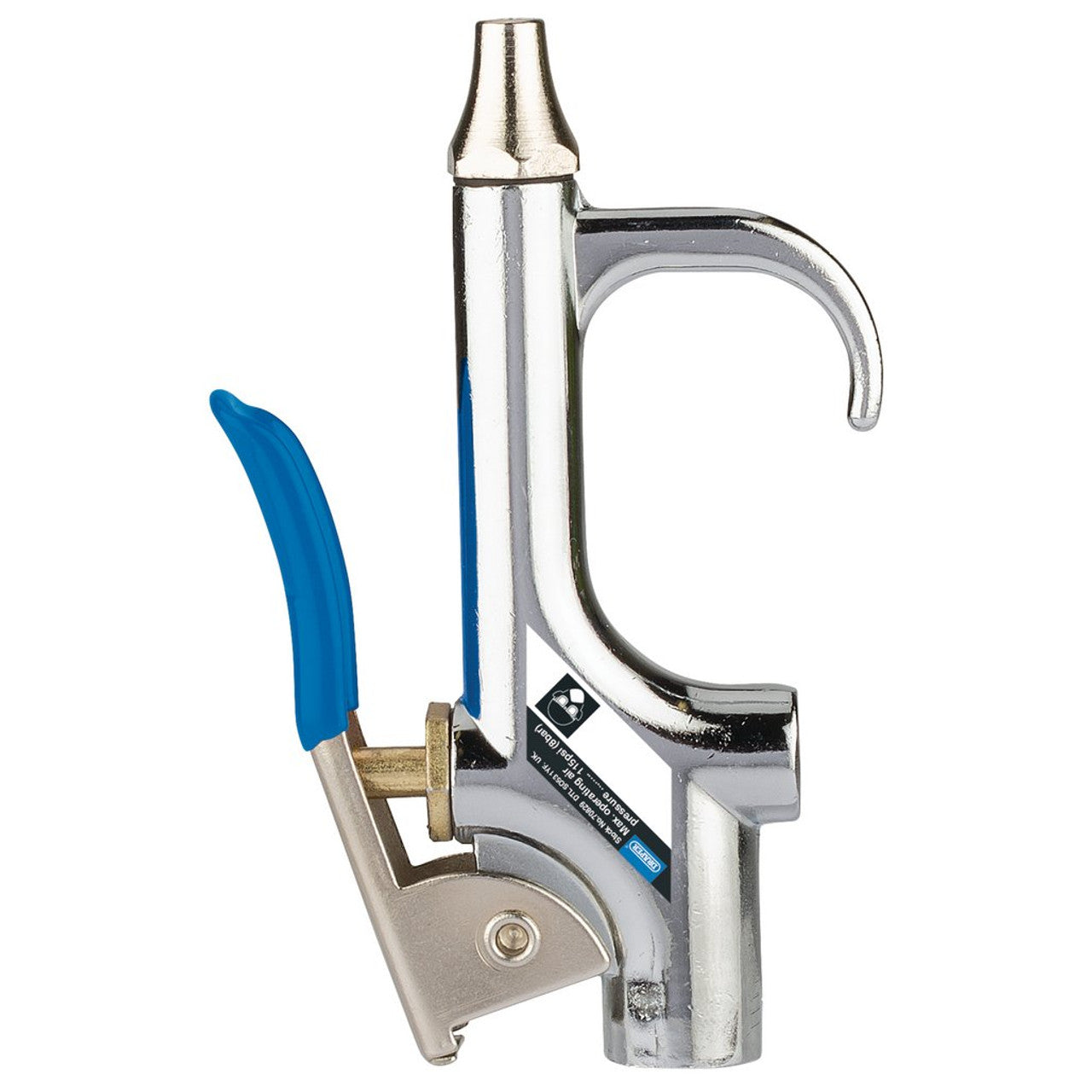 Draper Tools Air Blow Gun with 2 Nozzles for Cleaning - Aluminium Body