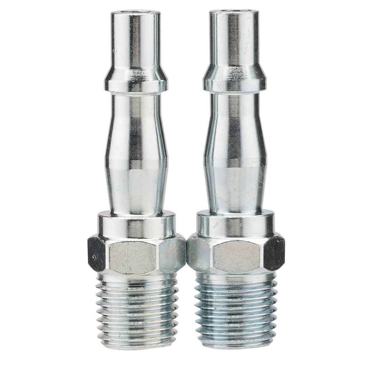 Draper Tools 1/4" Male Screw Adaptor Pack of 2 BSP Steel Tapered Threads