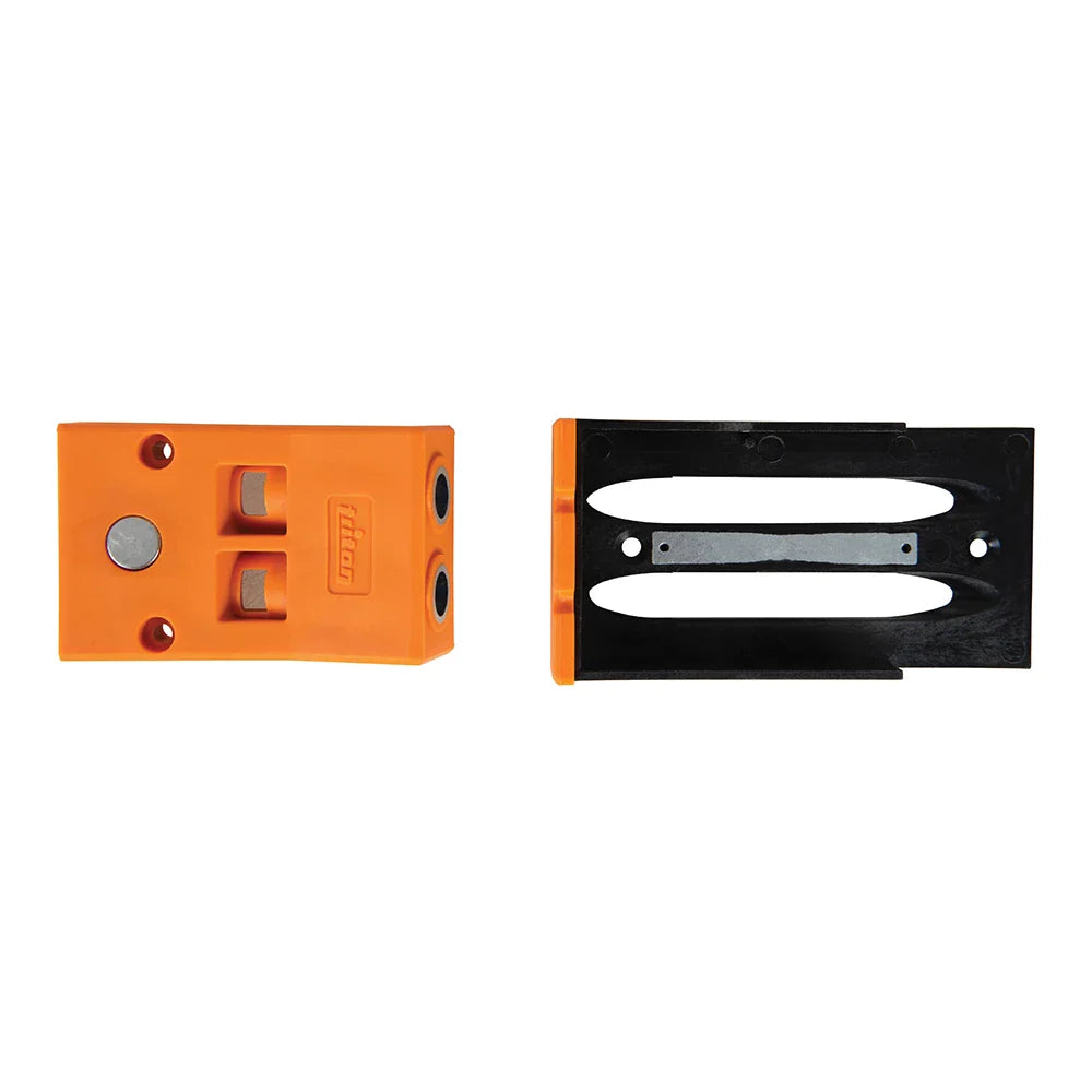 Triton Double Mini Pocket-Hole Jig Compact Design with Hardened Steel Guide