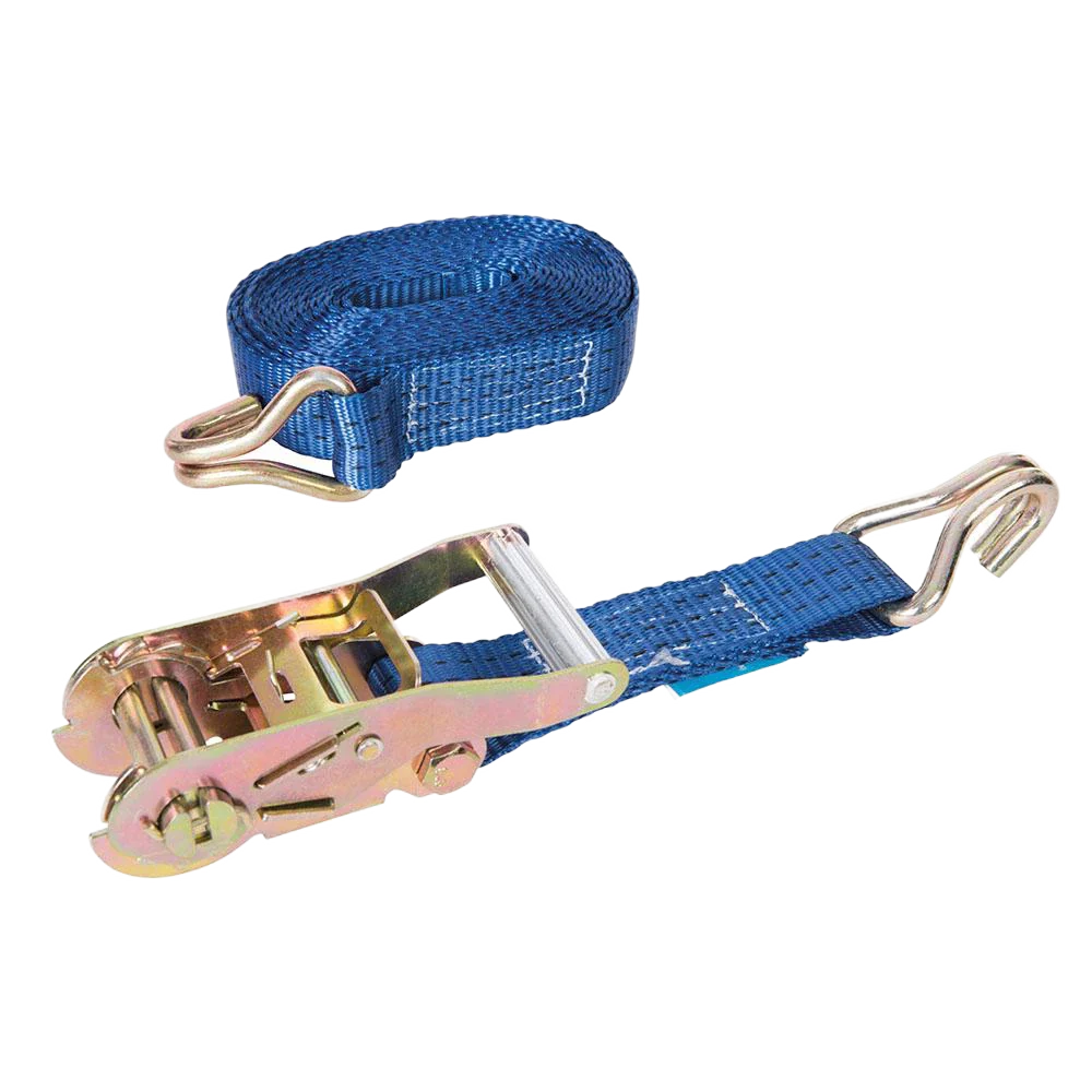 Silverline 6m Ratchet Tie Down Strap J-Hook 2000kg Capacity Weather-Resistant