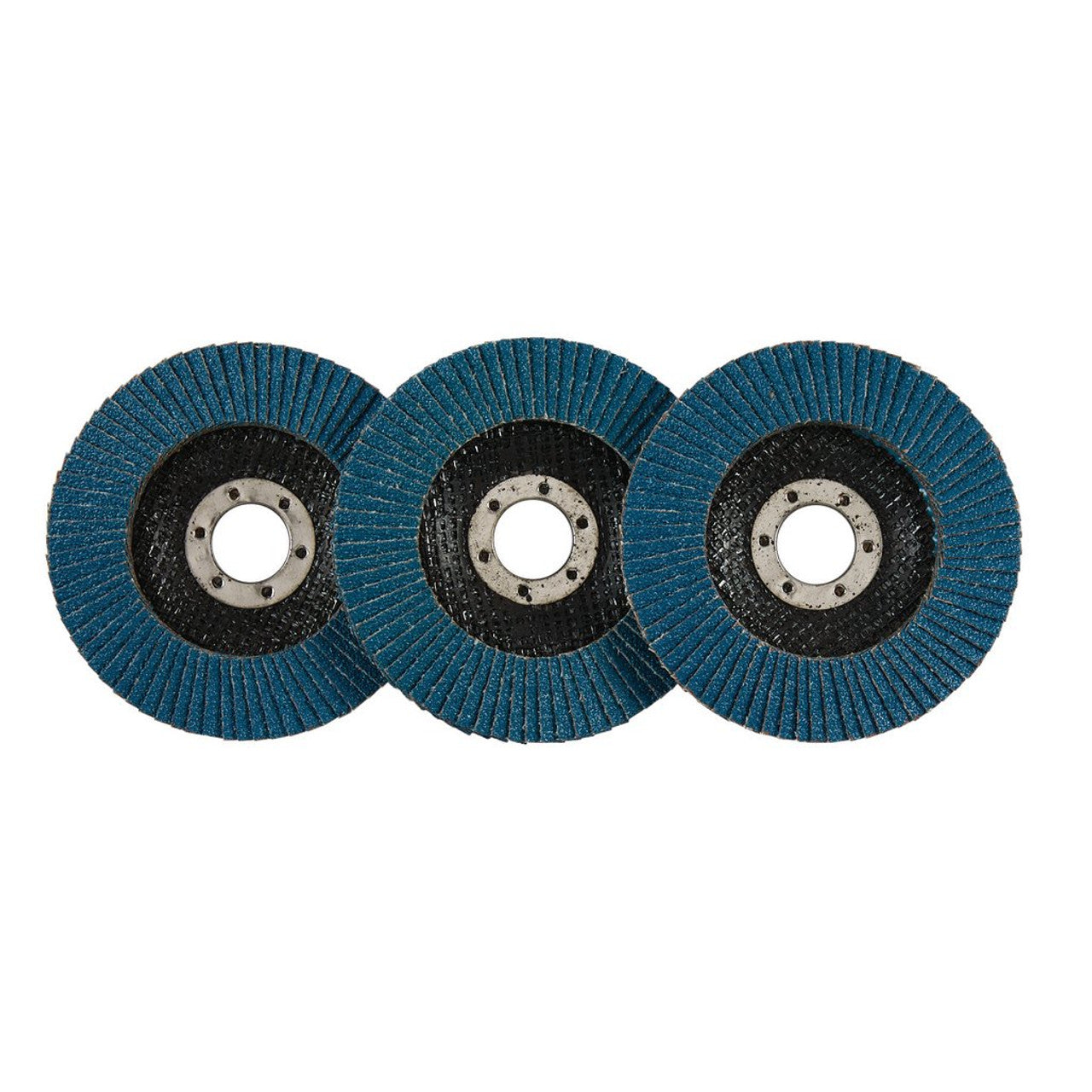 Draper Tools Zirconium Oxide Flap Discs 115mm 40 Grit Pack of 10 for Metal Wood