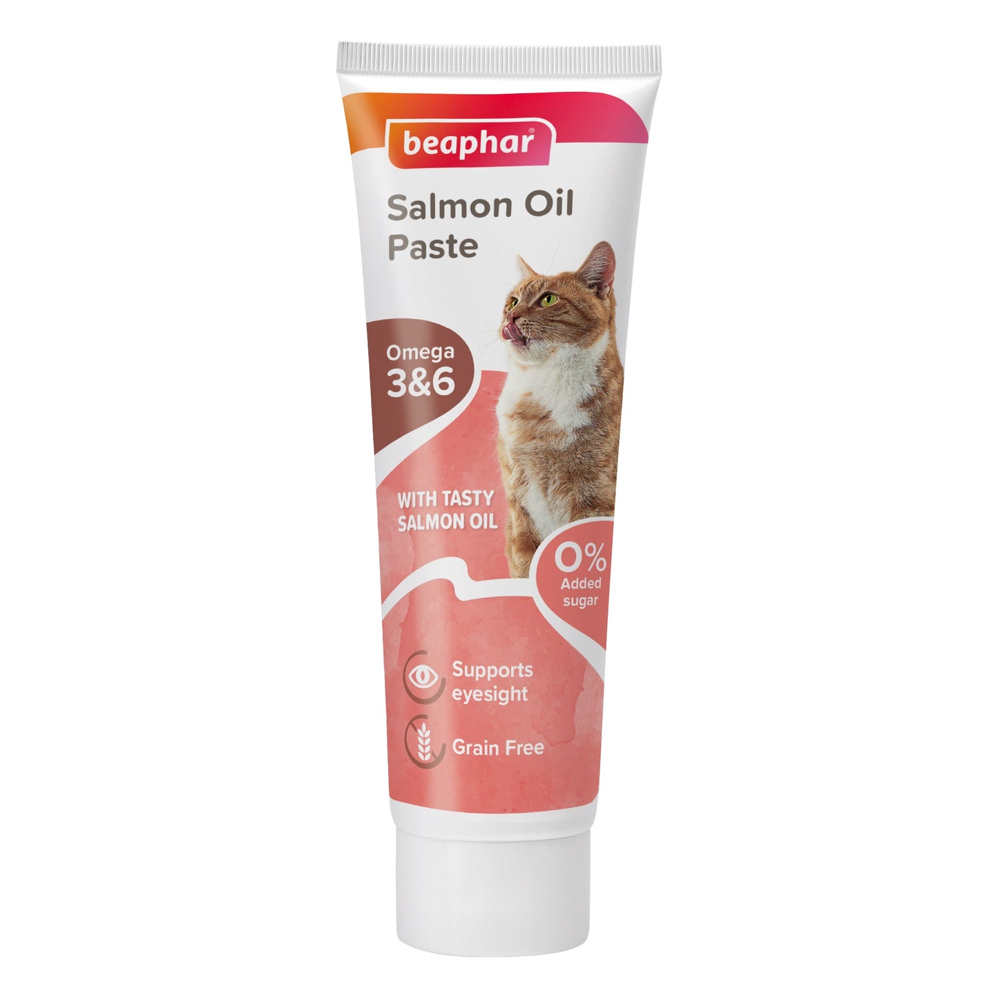 Beaphar Salmon Oil Paste for Cats Omega 3 & 6, DHA, Healthy Coat