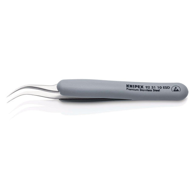 KNIPEX ESD Precision Tweezers 122mm Rubber H&les Antimagnetic Corrosion Resist.