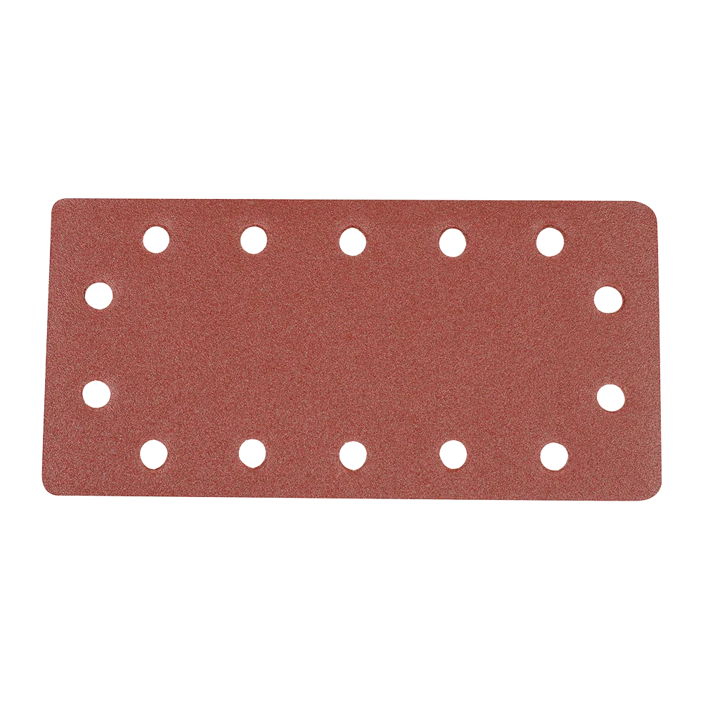 Silverline 10Pk Hook & Loop 1/2 Sanding Sheets 120 Grit Aluminium Oxide
