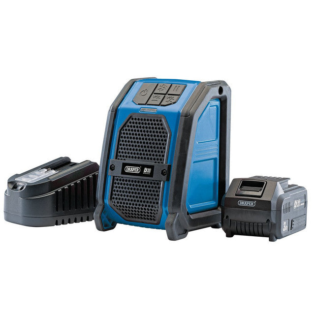 Draper Tools D20 20V Bluetooth Wireless Speaker with Battery & Charger