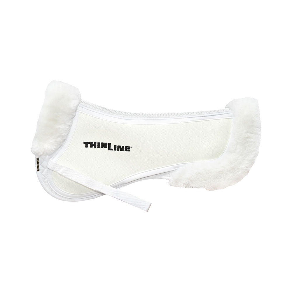 ThinLine Horse Trifecta Half Pad With Sheepskin Trim For Custom Saddle Fit