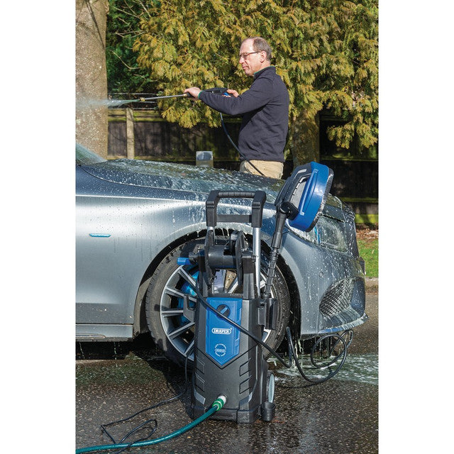 Draper Tools 2100W Pressure Washer 165Bar Brushless Motor with Patio Attachment
