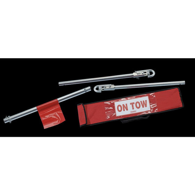 Draper Tools Rigid Towing Brace 2000kg Multi-Position Locking System 1.84m