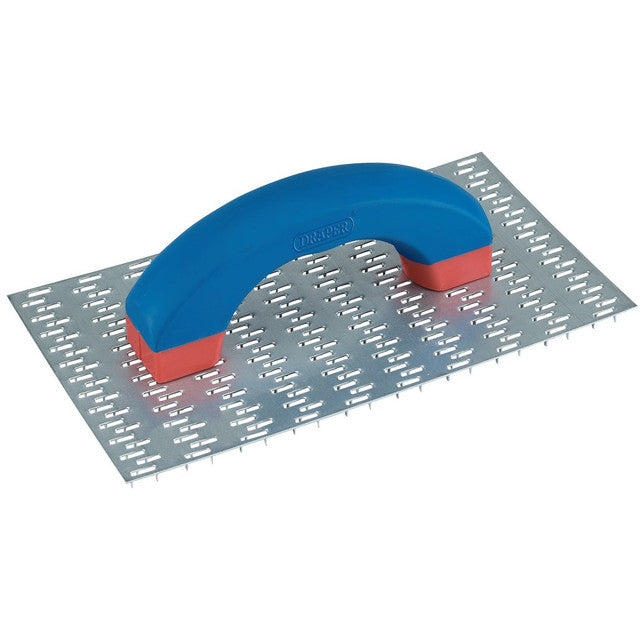 Draper Tools Scratch Float 250x140mm Mild Steel Spikes Soft Grip Handle