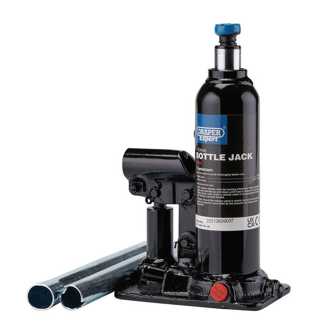 Draper Expert 2 Tonne Hydraulic Bottle Jack 178-347mm Heavy Duty Lift