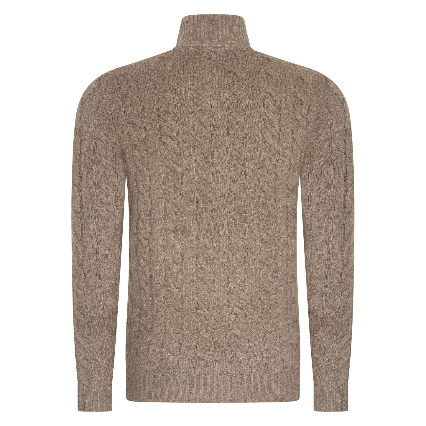 HV Polo Mens Dan Pullover Half Zip Knit Half-Zip Cable Design With Horses Logo