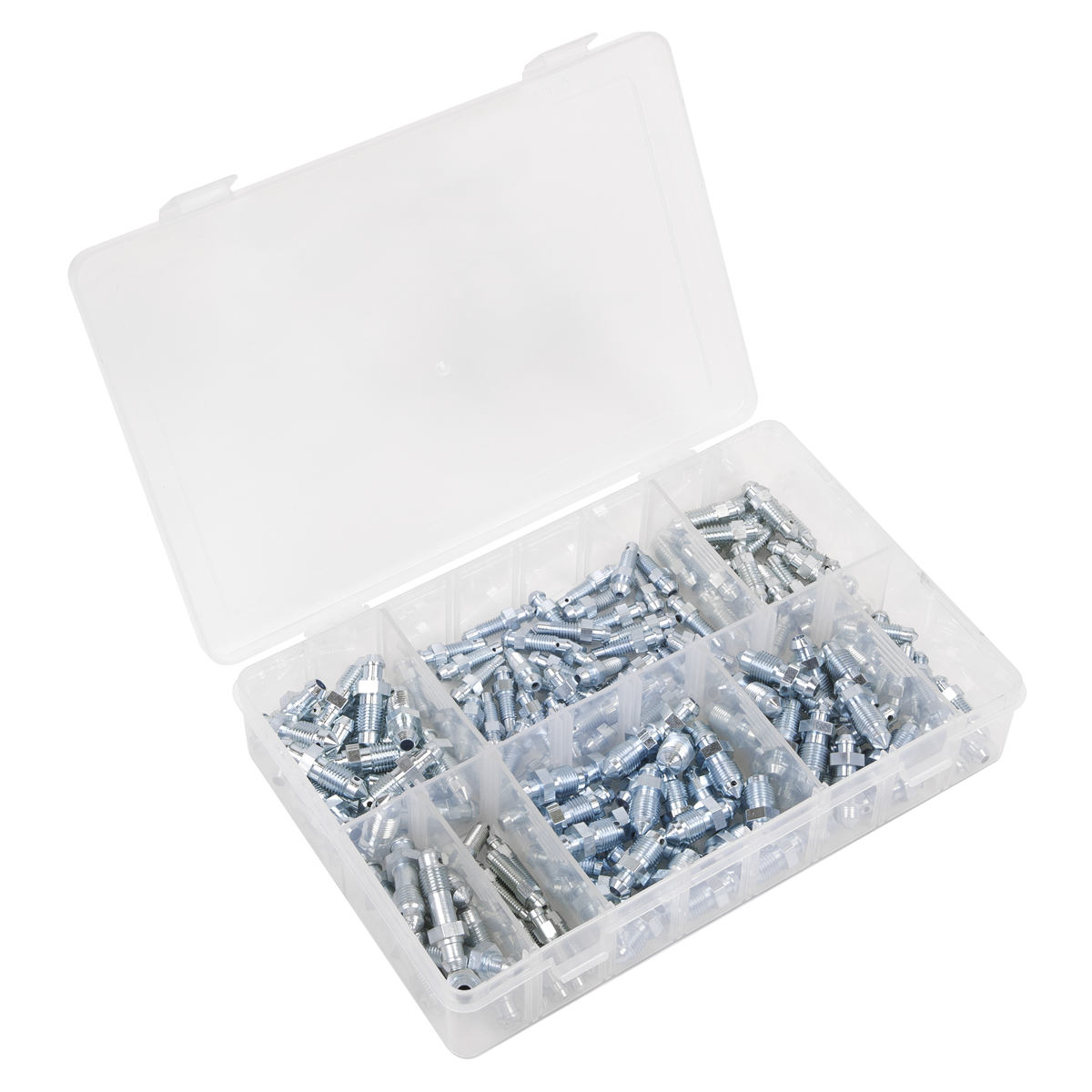 Sealey 160pc Brake Bleed Nipple Assortment Set M6 M8 M10 UNF Quality Tools