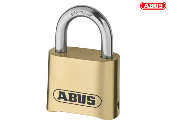 ABUS 180IB/50 50mm Brass Combination Padlock 4-Digit Weatherproof Security