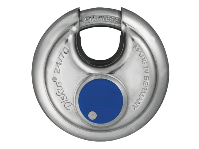 ABUS 24IB Diskus Padlock 70mm Keyed Alike Stainless Steel Marine Security