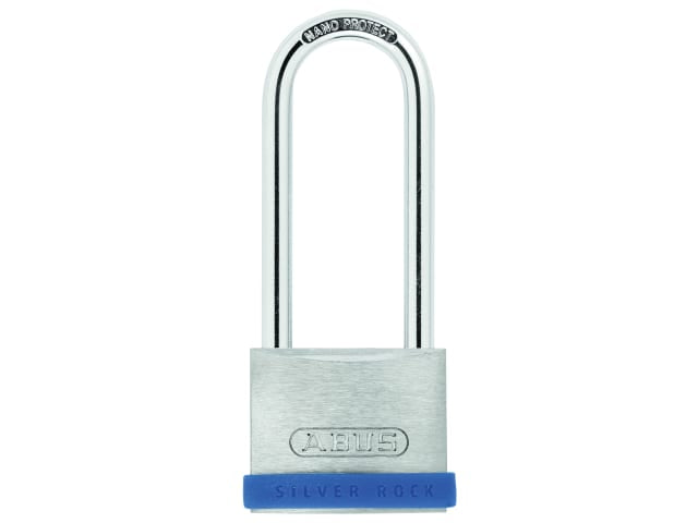 ABUS Silver Rock 5 Padlock 40mm Long Shackle 63mm Zinc High Security Lock