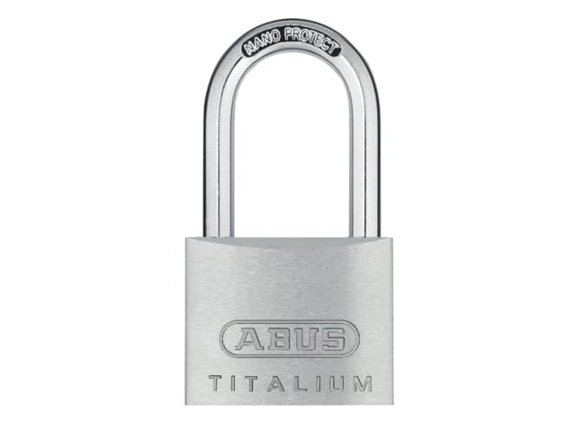 ABUS 64TI/40mm TITALIUM Padlock Long Shackle Keyed Alike Security Level 5