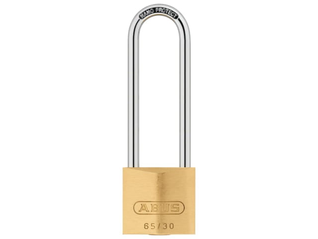 ABUS 65/30HB60 Brass Padlock 60mm Long Shackle Security Level 4 Carded
