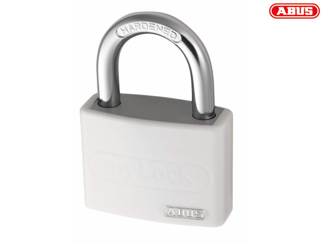 ABUS T65AL 40mm Aluminium Padlock White Lightweight Strong Security Level 5