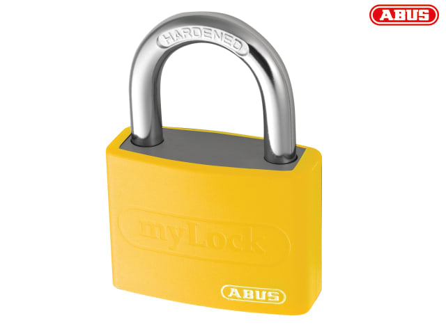ABUS T65AL 40mm Aluminium Padlock Yellow Lightweight Strong Security Level 5