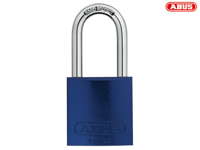 ABUS 72/40mm Blue Aluminium Padlock Keyed Alike 6-Pin Tumbler Security Lock