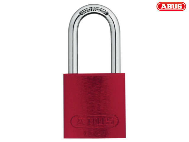 ABUS 72/40mm Red Aluminium Padlock Keyed Alike 40mm Long Shackle Security 6