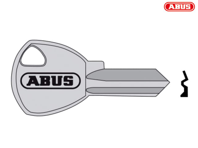 ABUS 65/20 20mm New Profile Key Blank for Brass Padlocks - Replacement Key