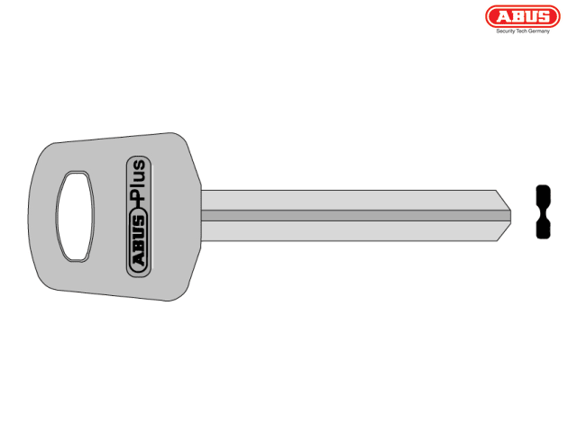 ABUS X Plus Key Blank 23211 High Security Replacement Key for Locks